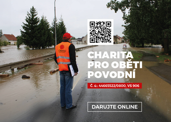 Charita pomáhá obětem povodní