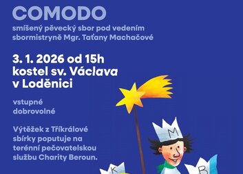 Tříkrálový koncert Comodo v Loděnici